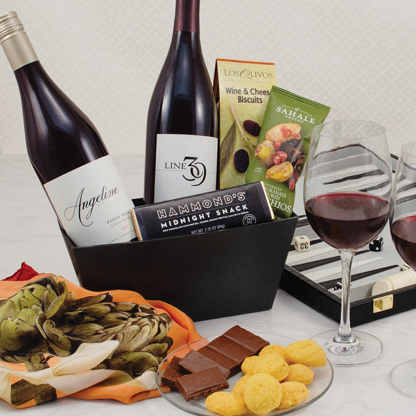 Pinot Noir Wine Gift Basket