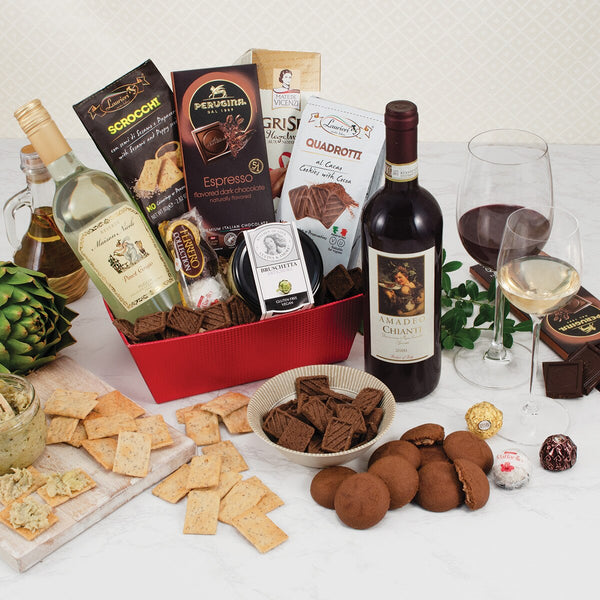 Italian Table Gourmet Wine Gift Basket