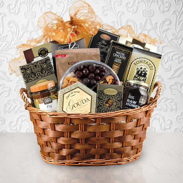 With Sympathy Gift Basket