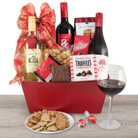 Holiday Cheers Wine Trio Gift Basket