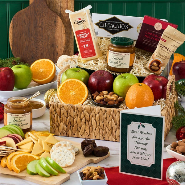 Christmas Fruit & Gourmet Holiday Gift Basket