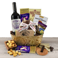 Appreciation Red Wine Gift Basket