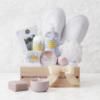Spa Getaway Lavender & Chamomile Gift Basket