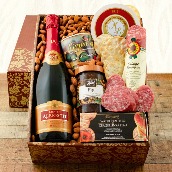 Champagne & Brie Gift Box