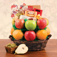 Fresh Fruit & Snacks Gourmet Gift Basket