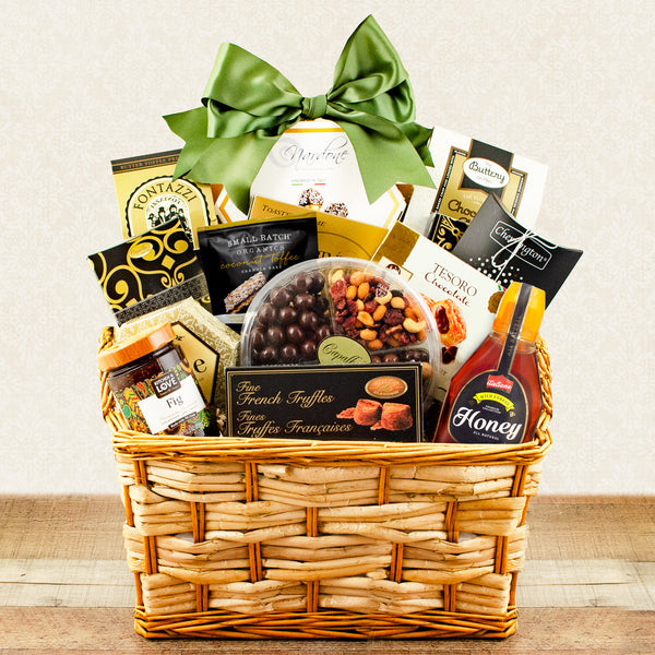 With Sympathy Gift Basket